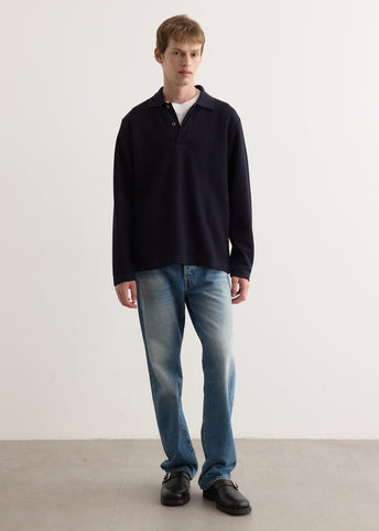Ruben Double Face Long Sleeve Polo