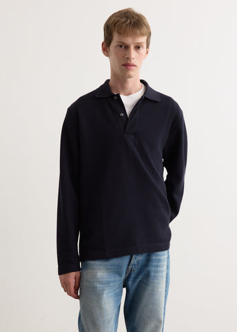Ruben Double Face Long Sleeve Polo