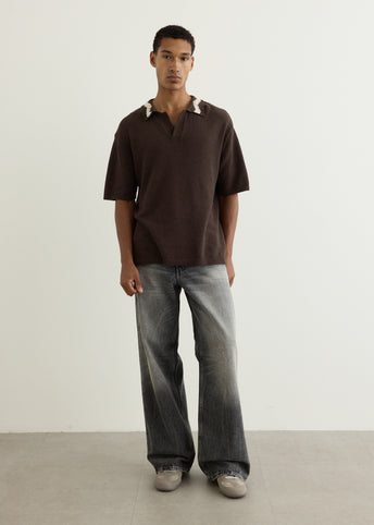 Hand Crochet Collar Polo