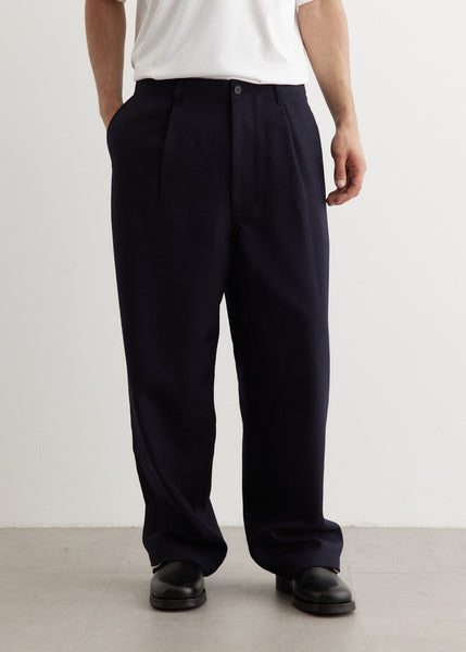 【INCHANT ME】[unisex] Neo Wool Two-Tuck Wide Slacks INCHANT ME】[unisex] Neo Wool Two-Tuck Wide Slacks (INCHANT