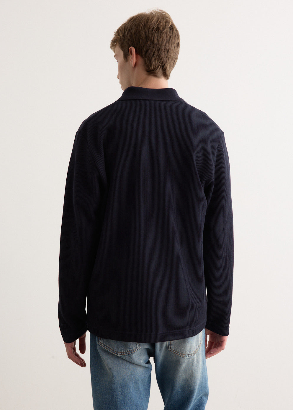 Ruben Double Face Long Sleeve Polo