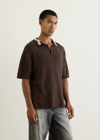 Hand Crochet Collar Polo