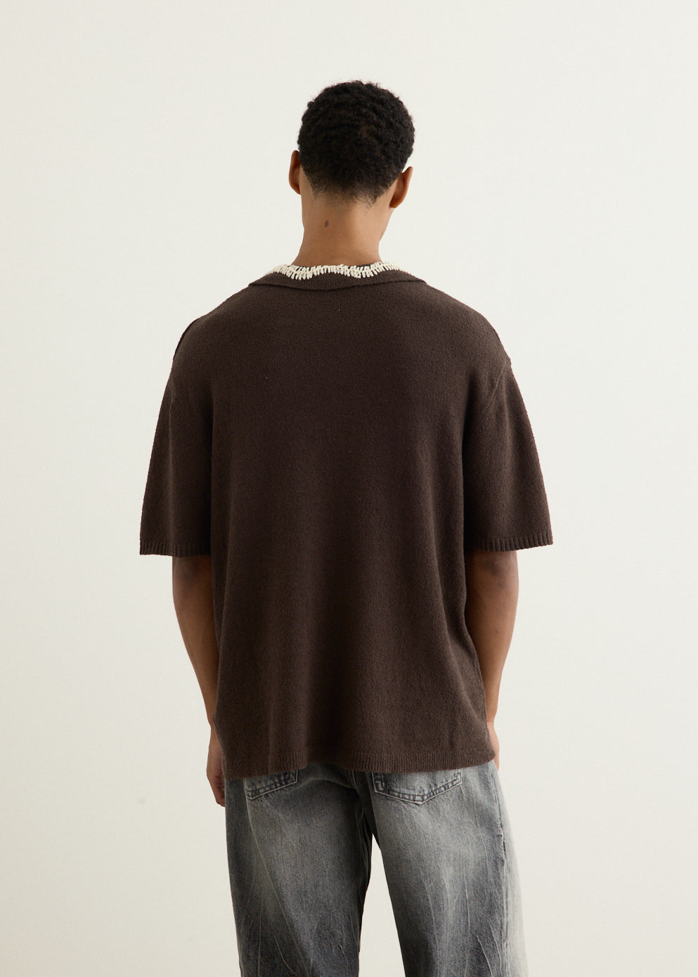Hand Crochet Collar Polo