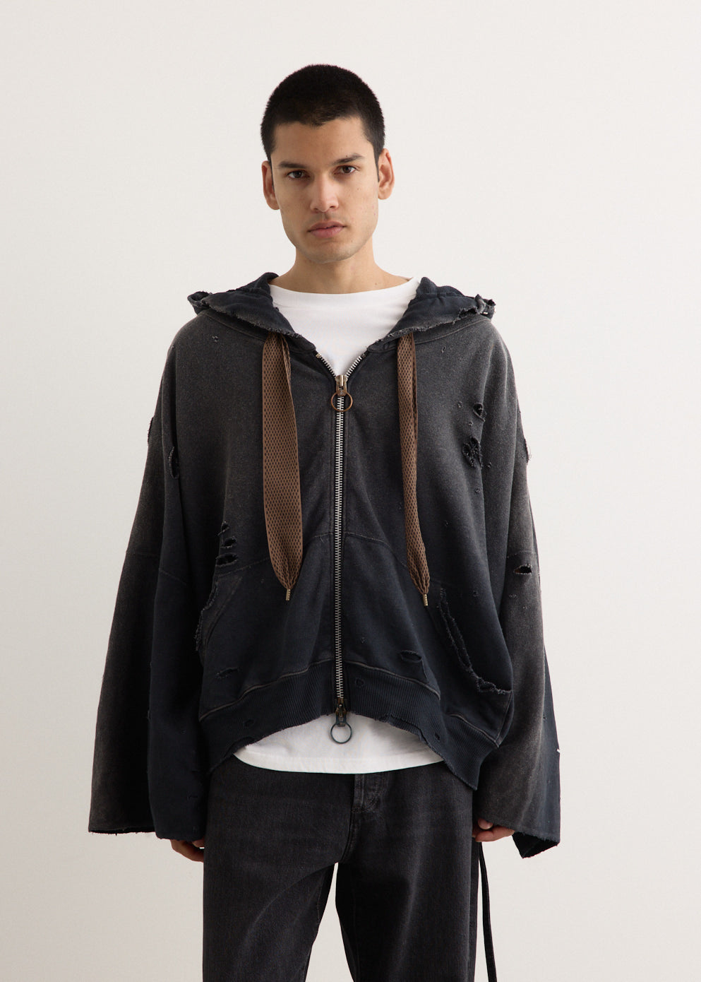 SWT Knit Thriller Damage Devil Hoodie Blouson (STUDS Remake)