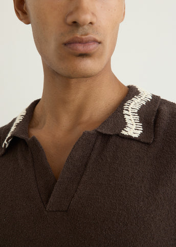 Hand Crochet Collar Polo