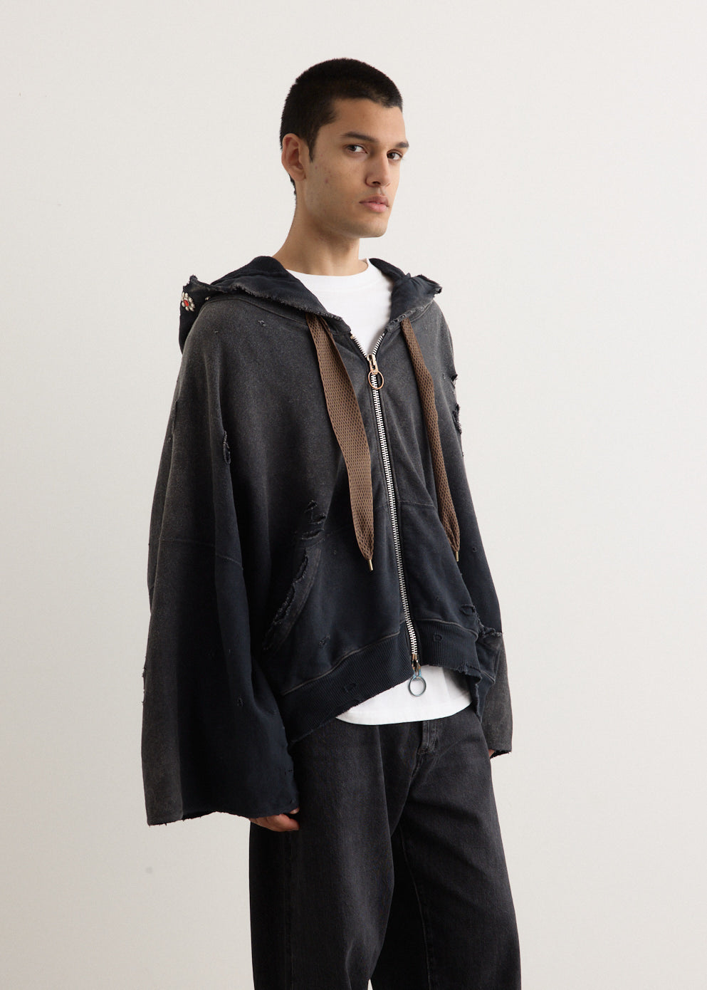 ★CRITIC★DEVIL CRITIC HOODIE SWT Knit Thriller Damage Devil Hoodie Blouson (STUDS Remake)