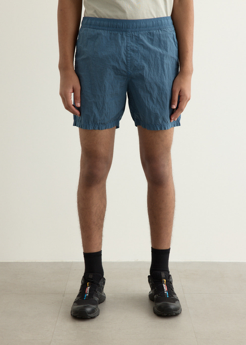 Iridescent Nylon Shorts
