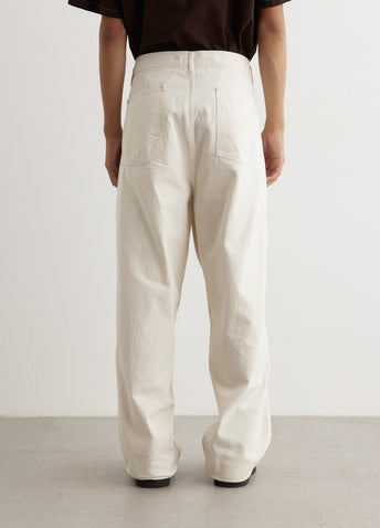 10oz Denim Box Pleat Pants