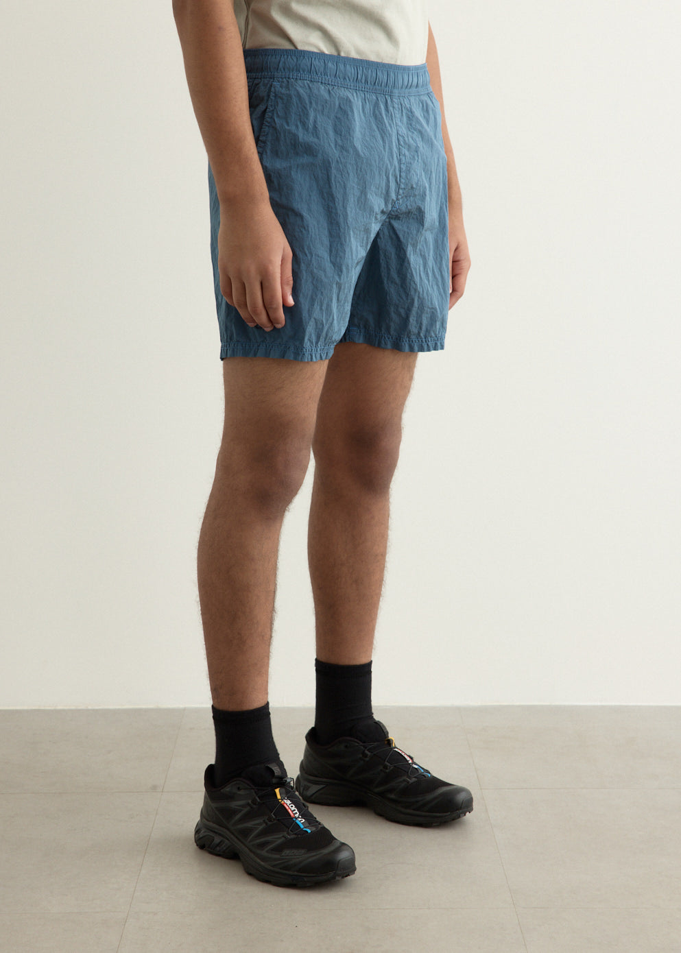 Iridescent Nylon Shorts