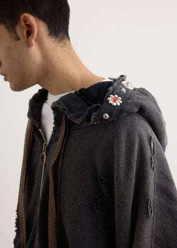 SWT Knit Thriller Damage Devil Hoodie Blouson (STUDS Remake)