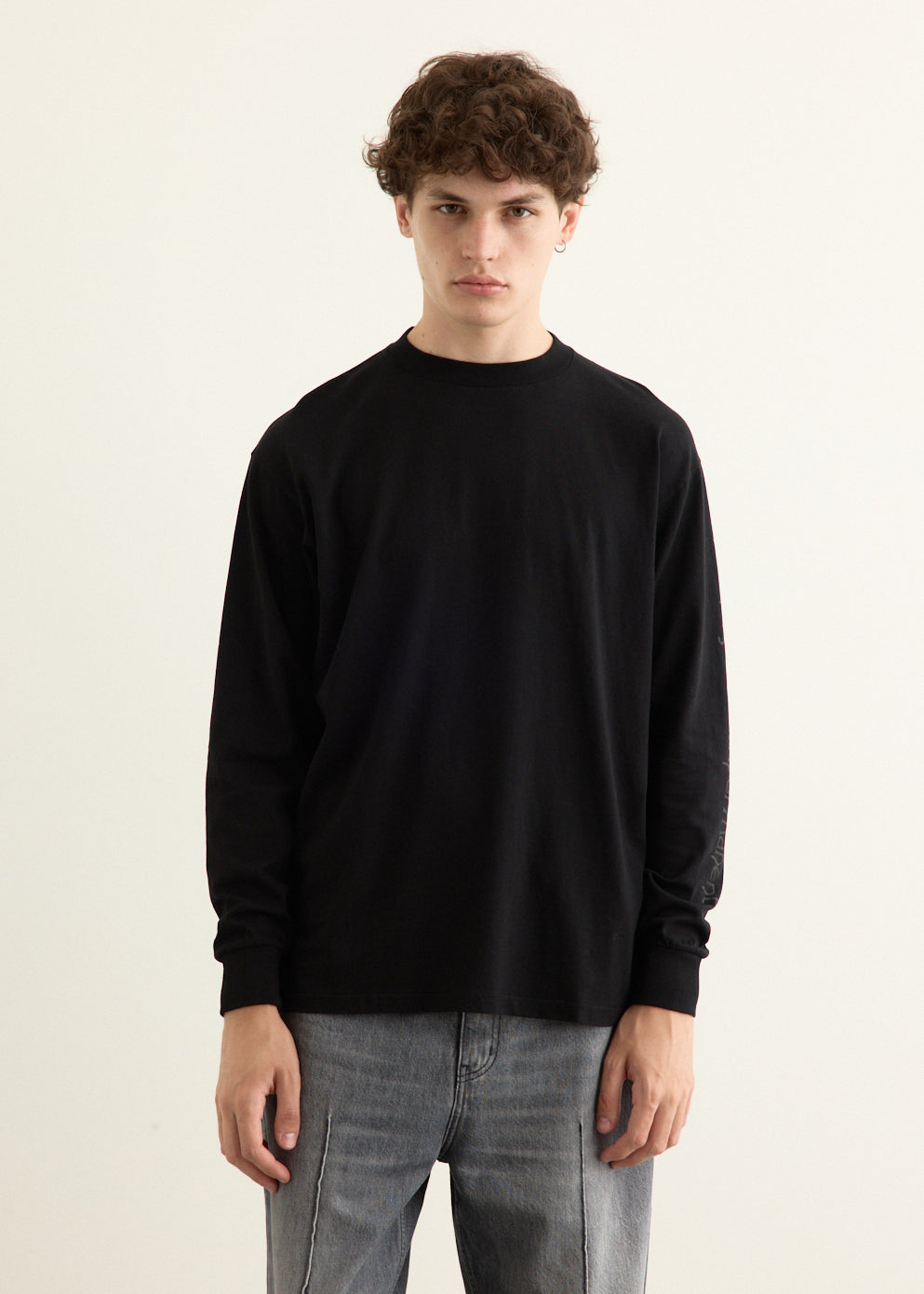 Cotton Cashmere Long Sleeve T-Shirt