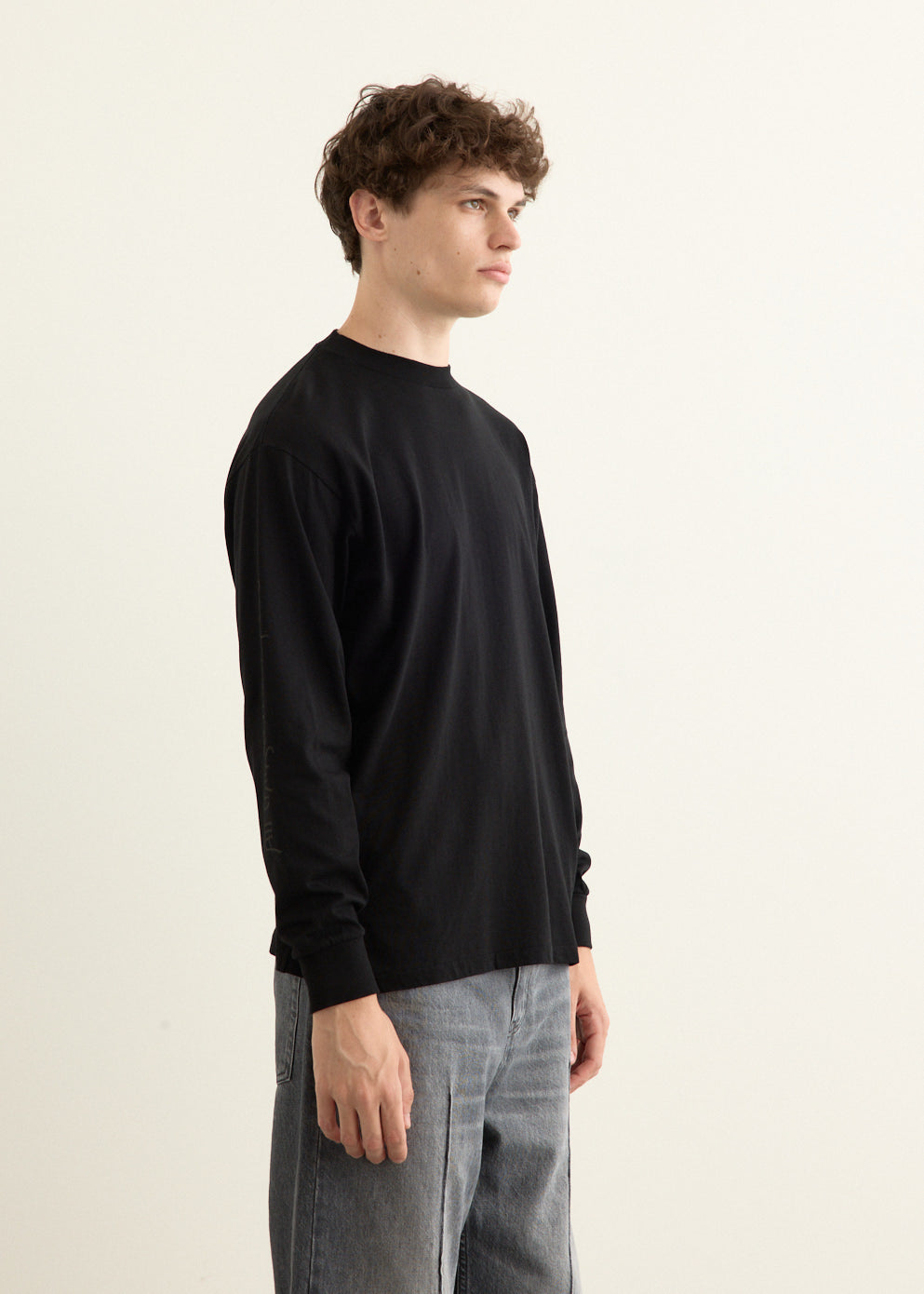 Cotton Cashmere Long Sleeve T-Shirt