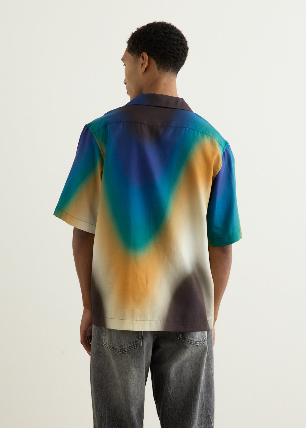 Gradient Wave Relaxed Fit Shirt