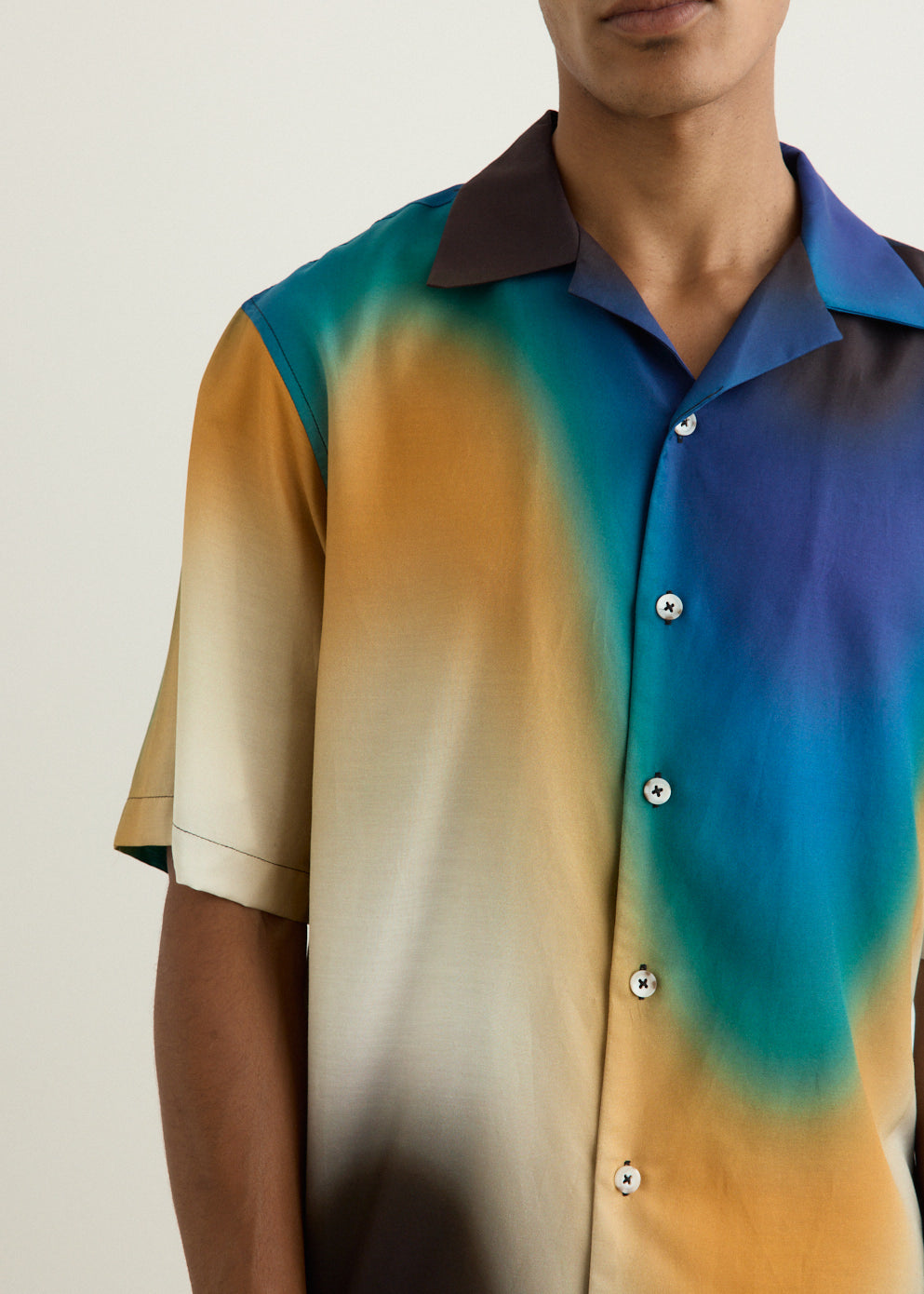 Gradient Wave Relaxed Fit Shirt