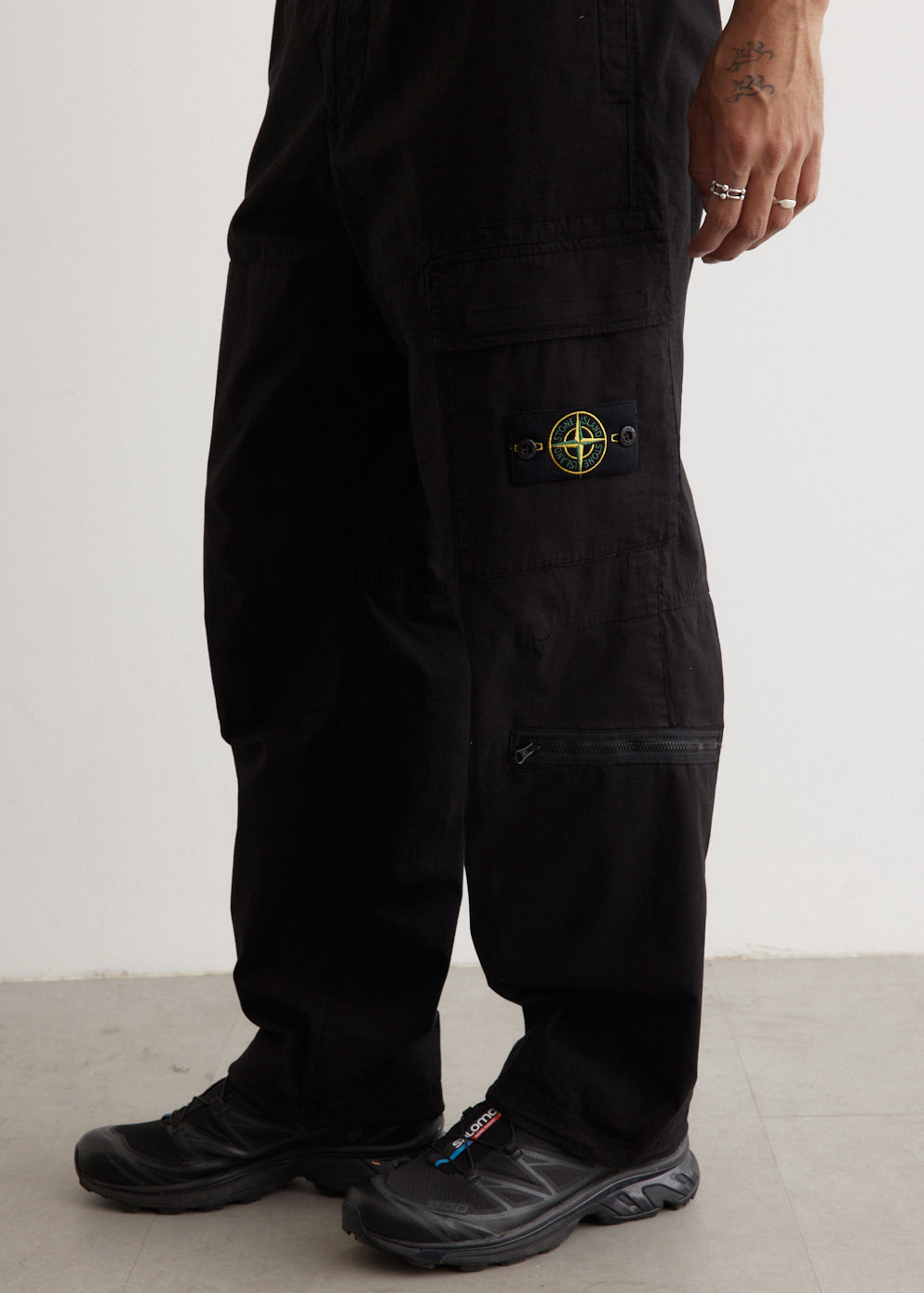 Loose Fit Cotton Ripstop Cargo Pants