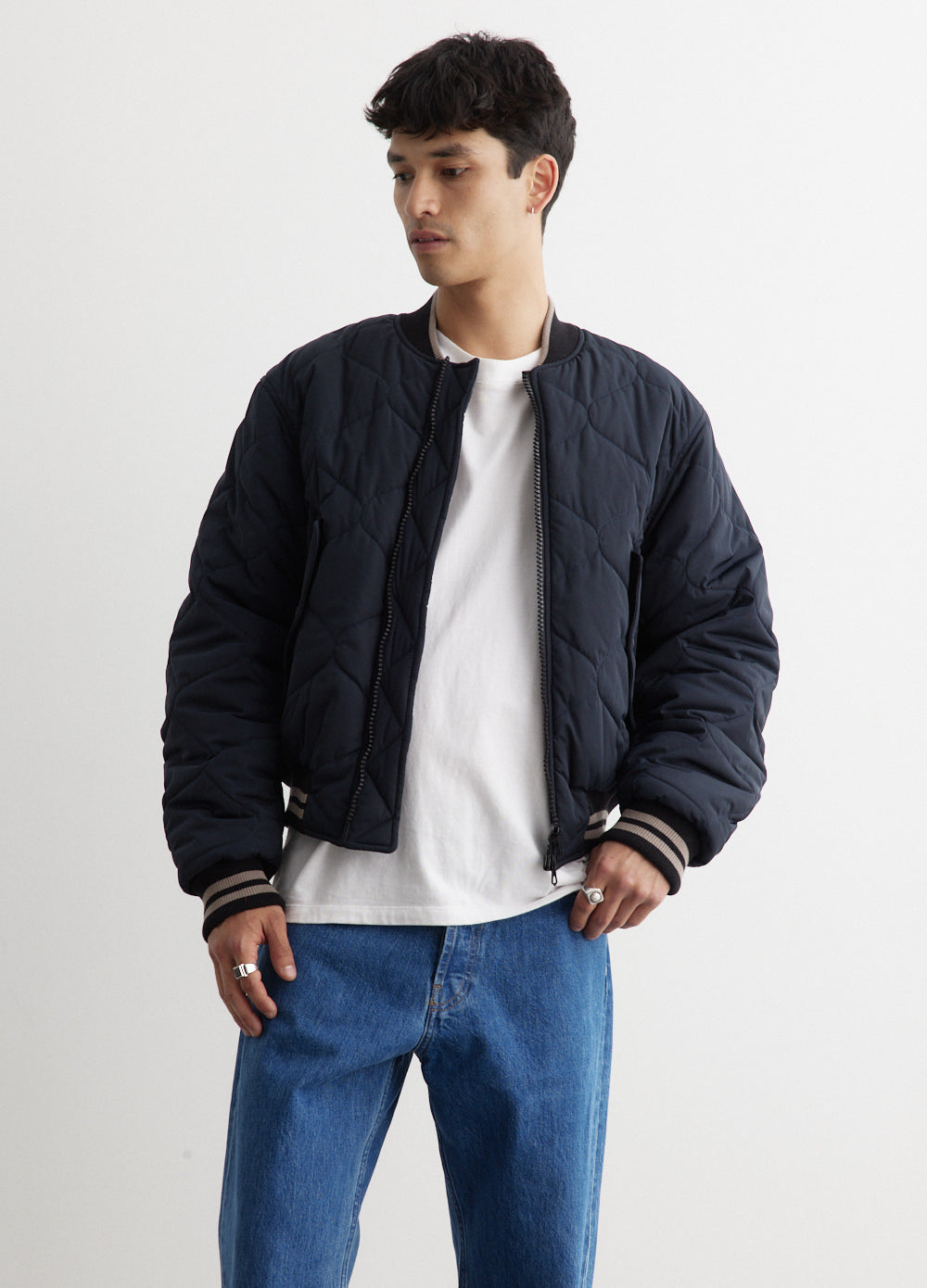 Back Zip Bomber Jacket