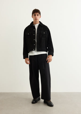 Boston Suede Trucker Jacket