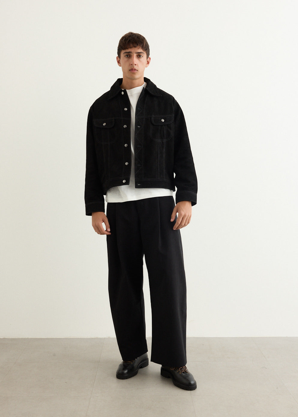 Boston Suede Trucker Jacket