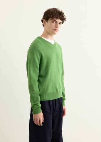 Light Cashmere Knit V-Neck Pullover