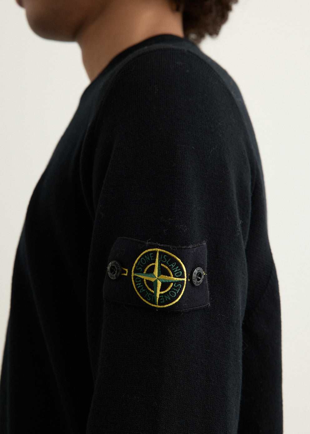 Reverse Stitch Detail Crewneck Knit