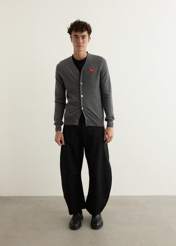 Red Heart V-Neck Cardigan