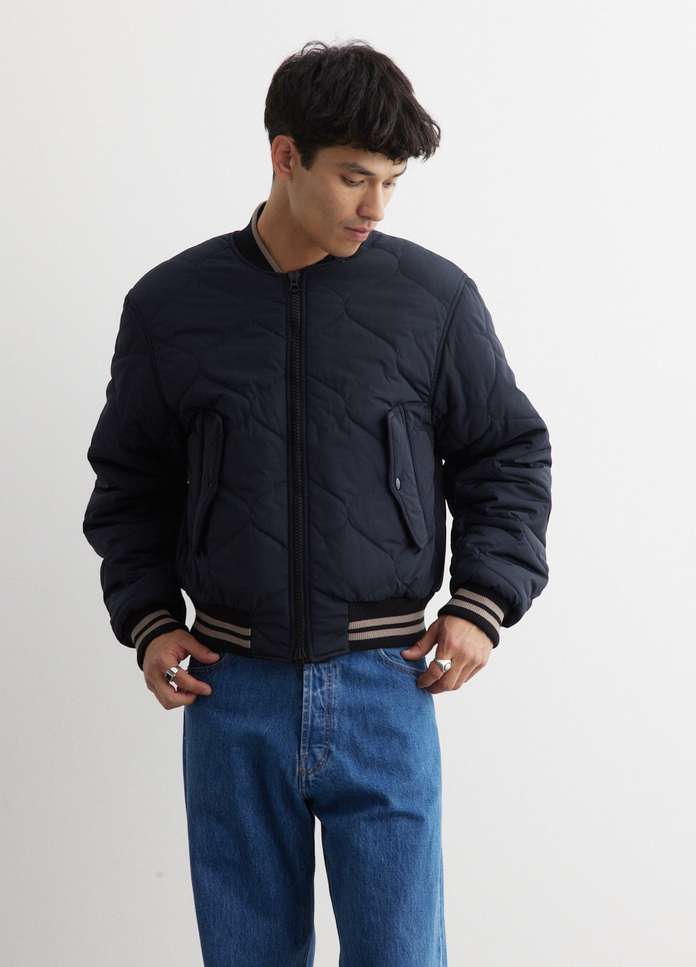 Back Zip Bomber Jacket