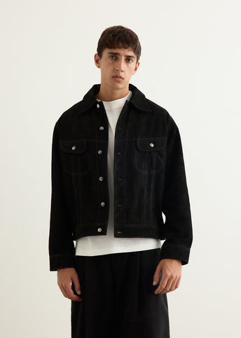 Boston Suede Trucker Jacket
