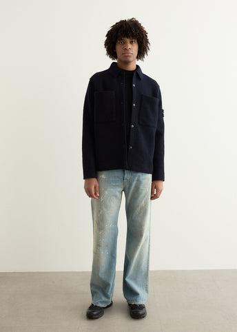 Felted Wool Oversized Shirt Jacket