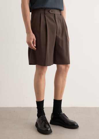 【AURALEE 23SS】WOOL MAX GABARDINE SHORTS Namu Shop - Auralee Light Wool Max Gabardine Shorts - Khaki