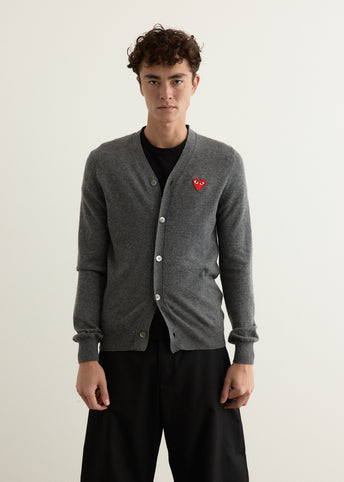 Red Heart V-Neck Cardigan