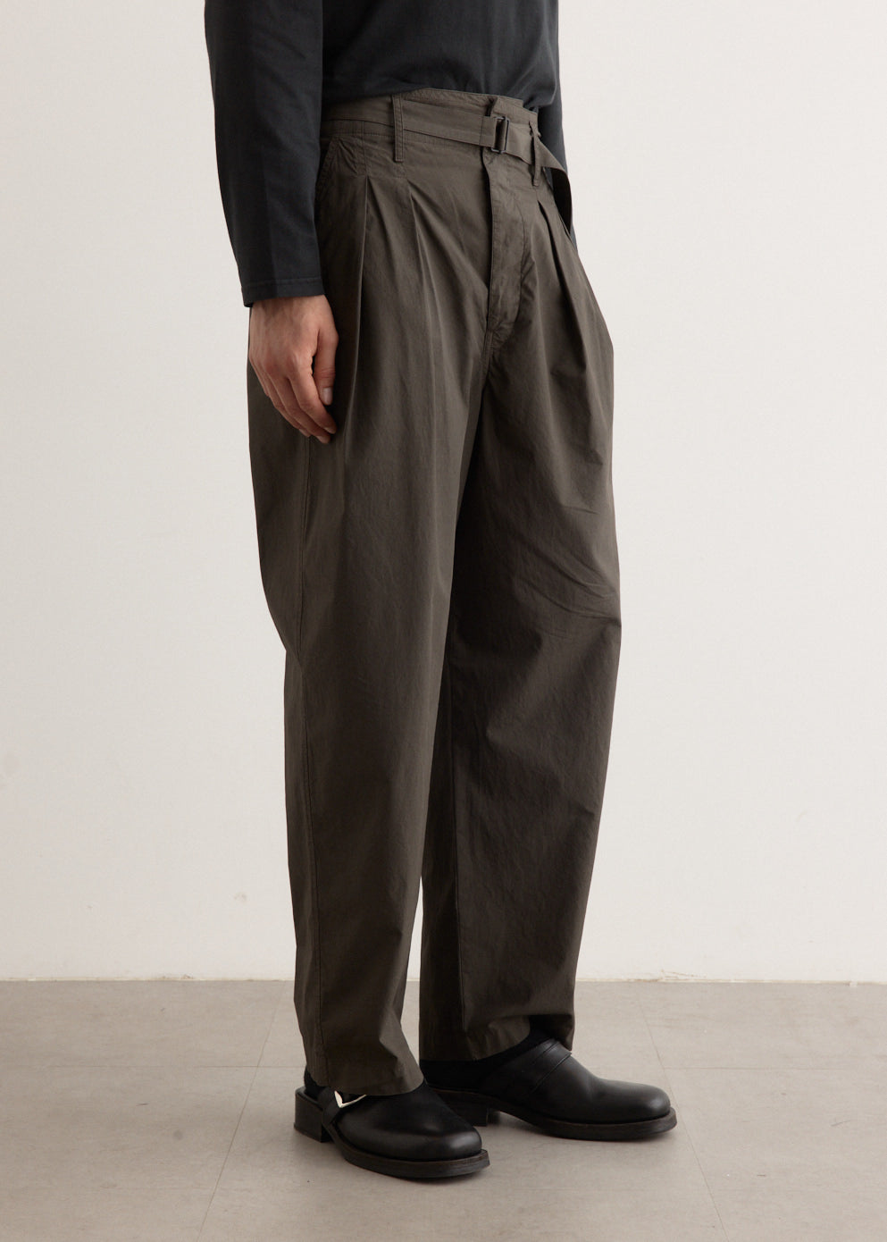 Belted Pleated Pants