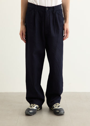 12oz Denim 1 Tuck Pants