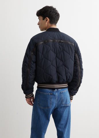 Back Zip Bomber Jacket