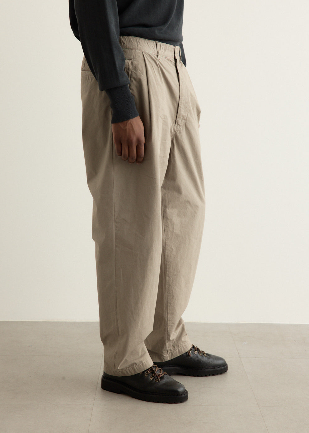 Garment-Dye Deep Tuck Pants