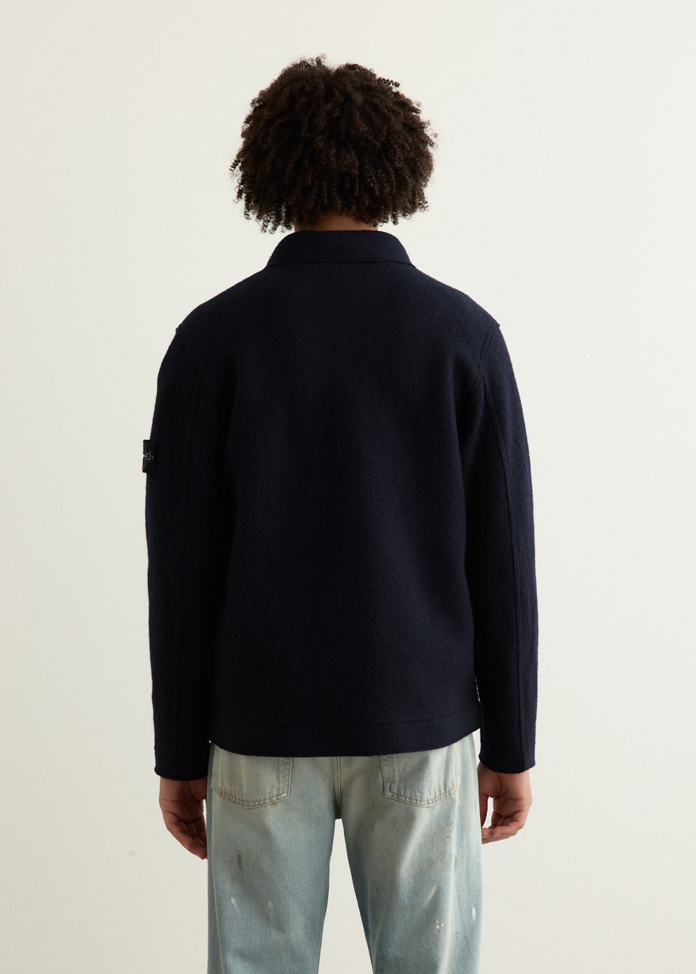 Felted Wool Oversized Shirt Jacket