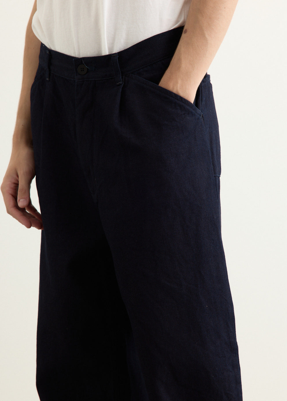 12oz Denim 1 Tuck Pants