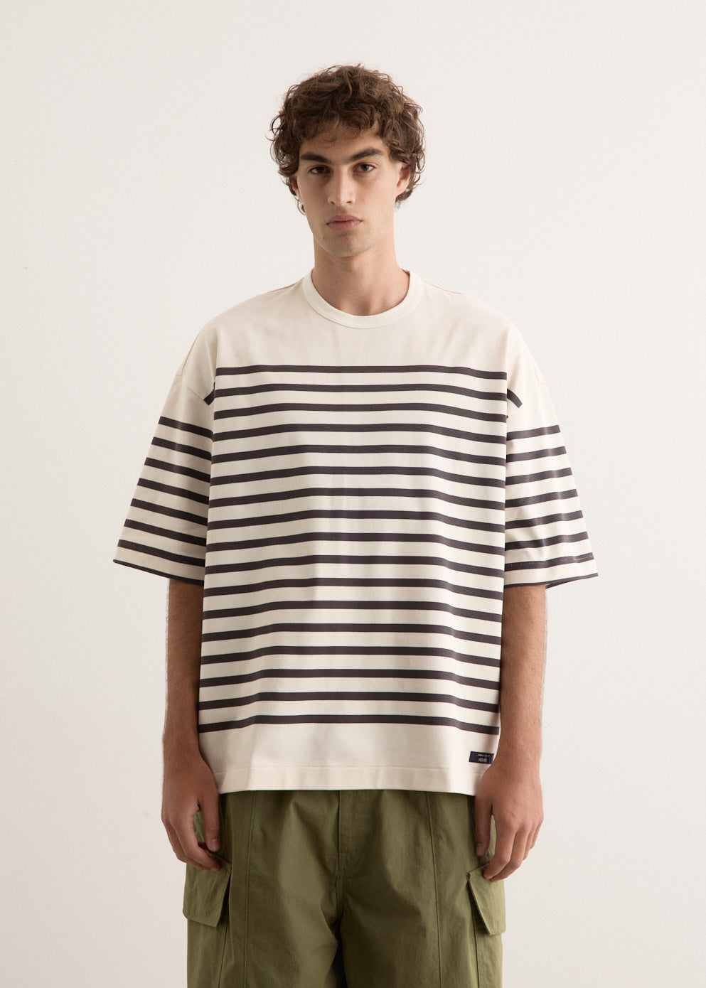 Comme Des Garcons Homme - Horizontal Stripe T-Shirt - Tshirt,Specials : American Fashion Style Bags On Sale Comme Des Garcons Homme - Horizontal Stripe T-Shirt - Tshirt,Specials : American Fashion Style Bags On Sale