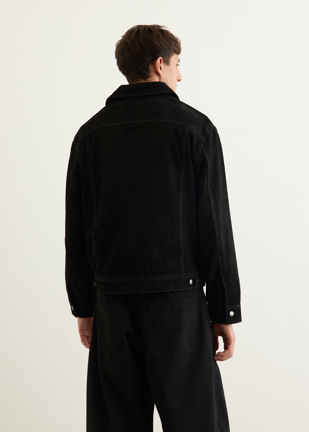 Boston Suede Trucker Jacket