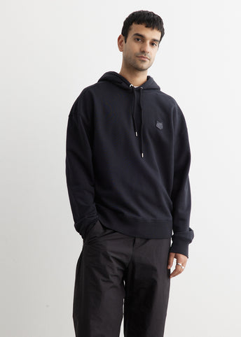 Tonal Fox Head Patch Oversized Hoodie