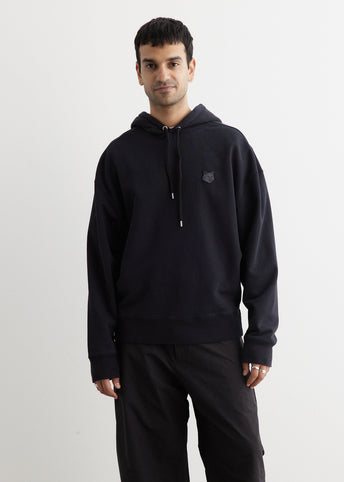 Tonal Fox Head Patch Oversized Hoodie