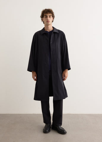 Zip Button Cotton Coat