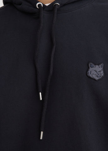 Tonal Fox Head Patch Oversized Hoodie