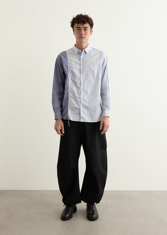 Cotton Stripe Multi Panel Shirt