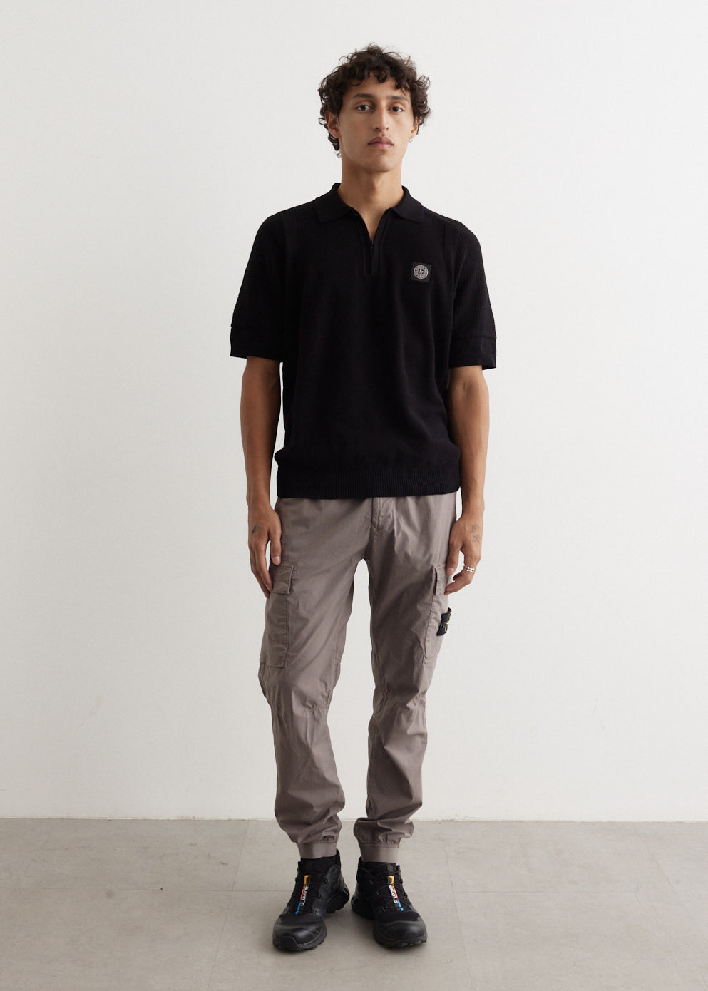 Elasticated Regular Fit Tapered Cargo Pants