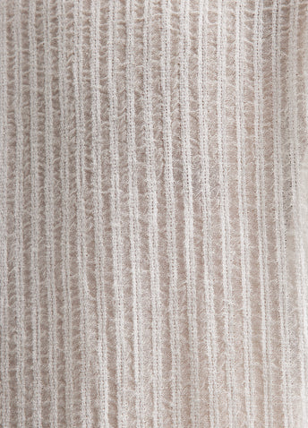 Sheer Stripe Linen Woven T-Shirt
