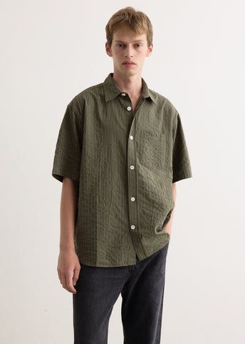 Ole Oversized Stripe Short Sleeve Shirt