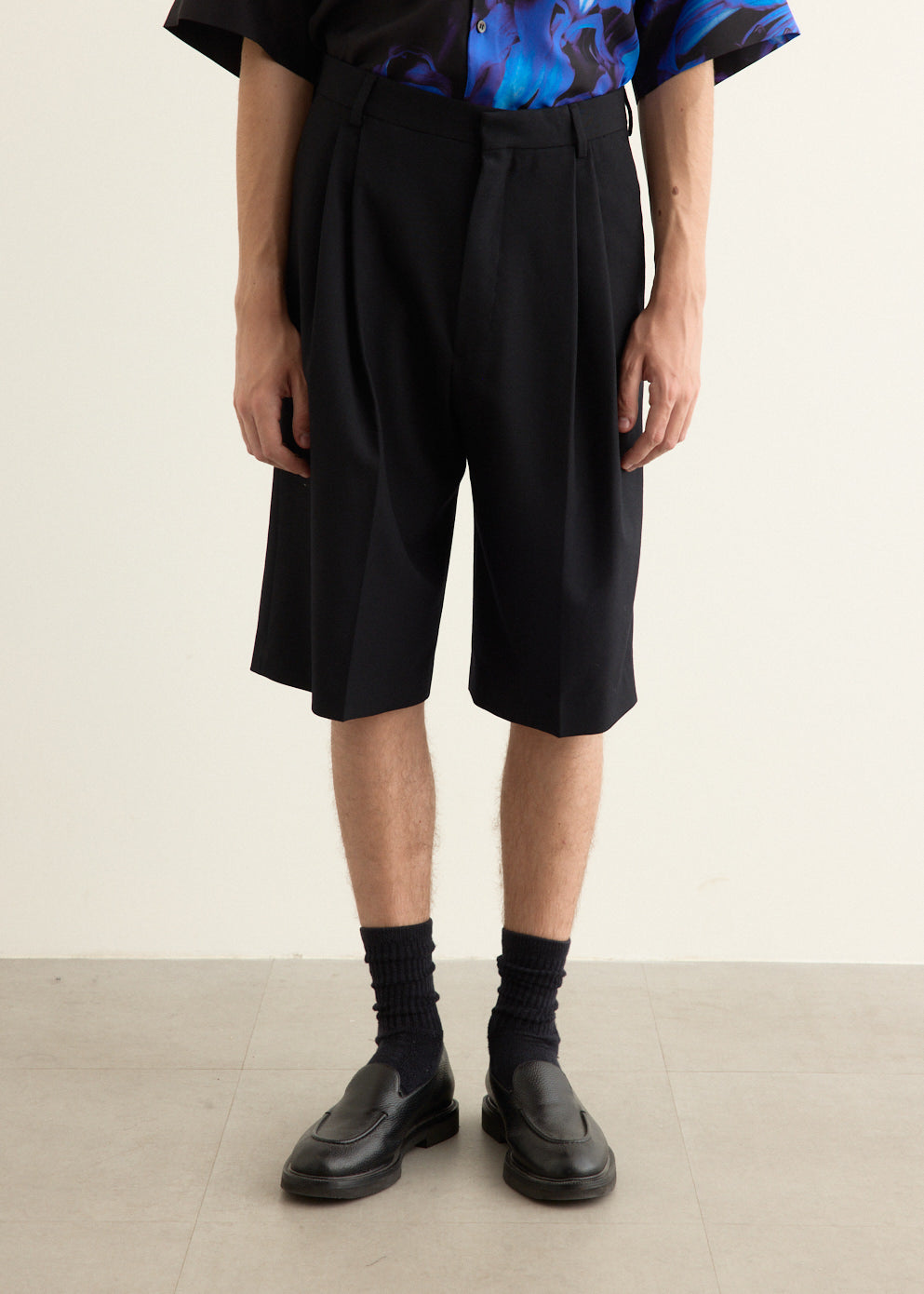 Tailored Wool Shorts