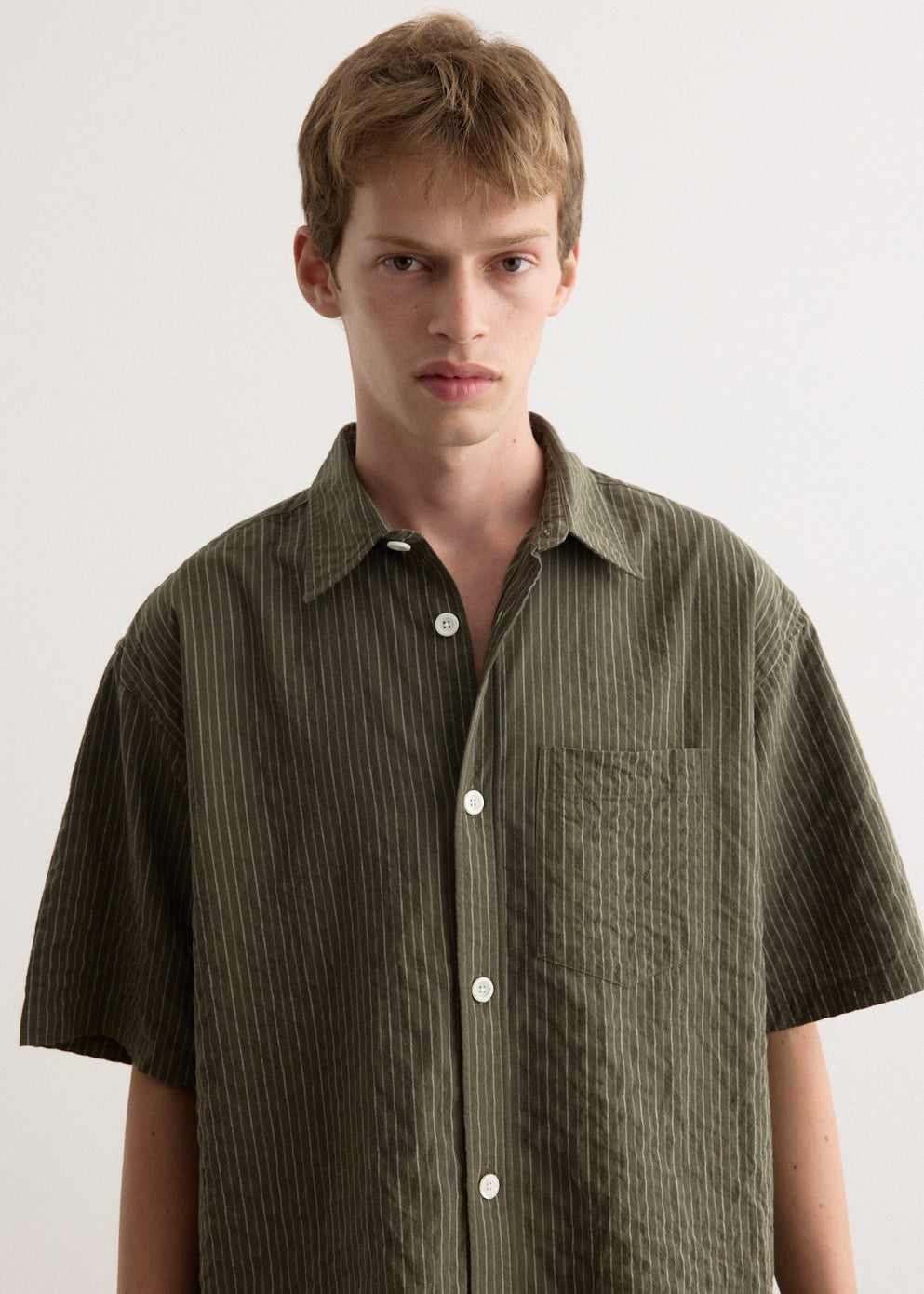 Ole Oversized Stripe Short Sleeve Shirt