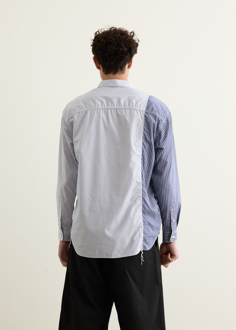 Cotton Stripe Multi Panel Shirt