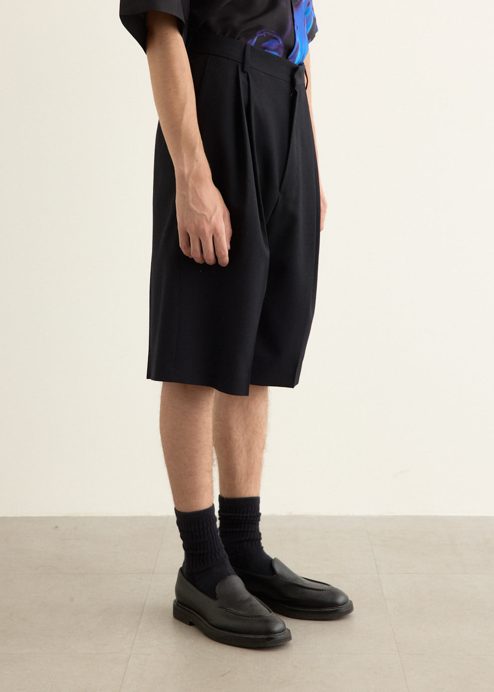 Tailored Wool Shorts